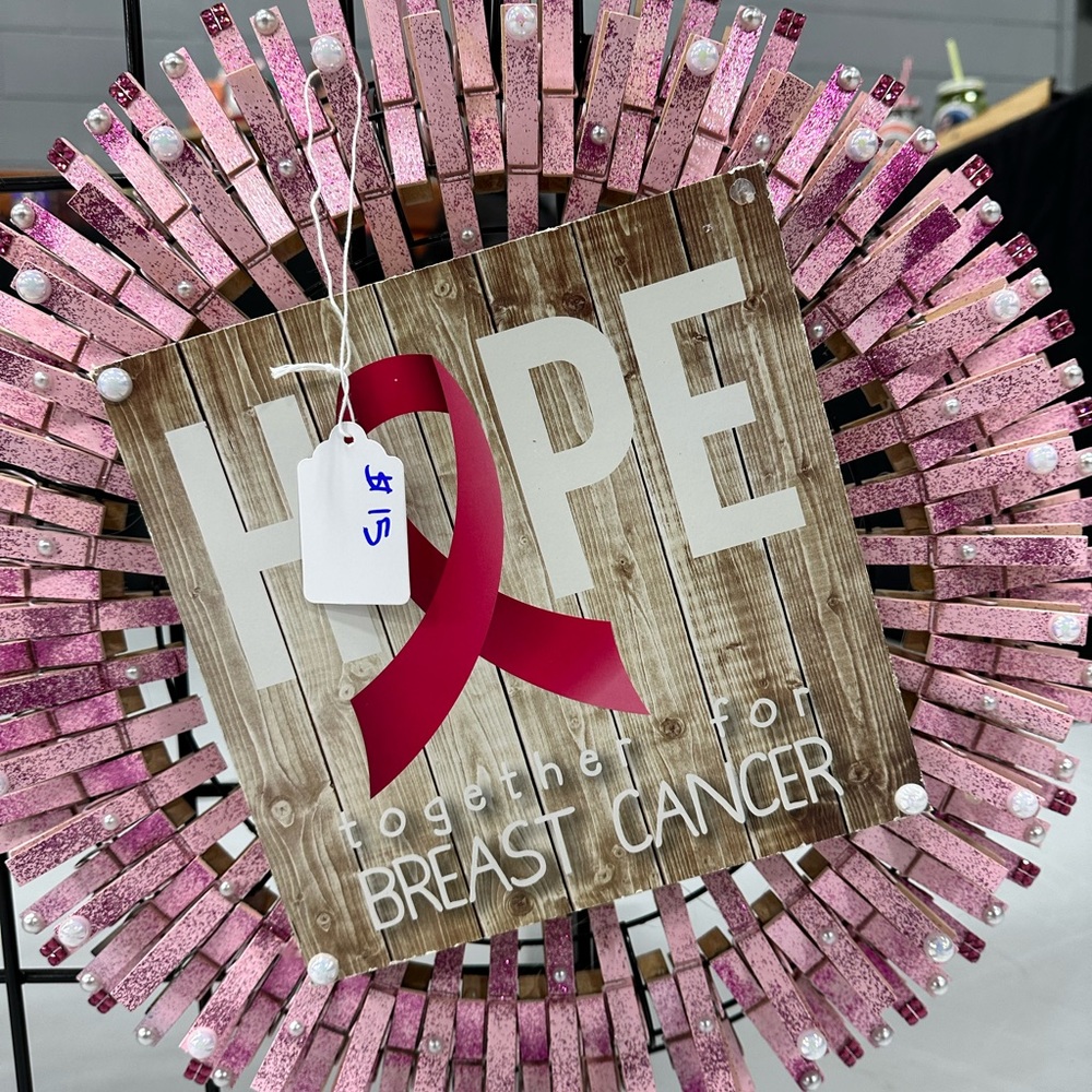 Handmade one of a kind clothespin wreath wall/doo decor